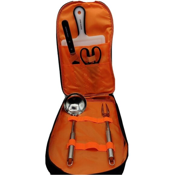 Sharper Image Camp Kitchen Cooking Utensils Travel Organizer Grill Accessories - Picture 1 of 7